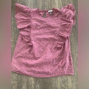 XS pink short sleeve blouse